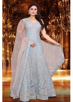 Sky Blue Designer  Gown 